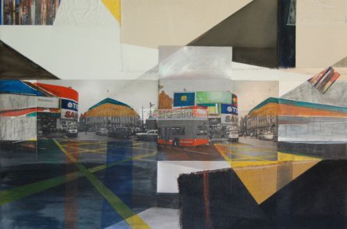 The Ongoing Moment 80 x 120cm mixed media on board